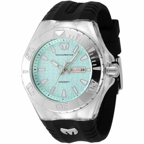 Technomarine Men's Watch - Cruise Monogram Silver Case Turquoise Dial | TM-122009