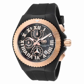 Technomarine Men's Watch - Cruise Star Chronograph Black Silicone Strap | TM-121001