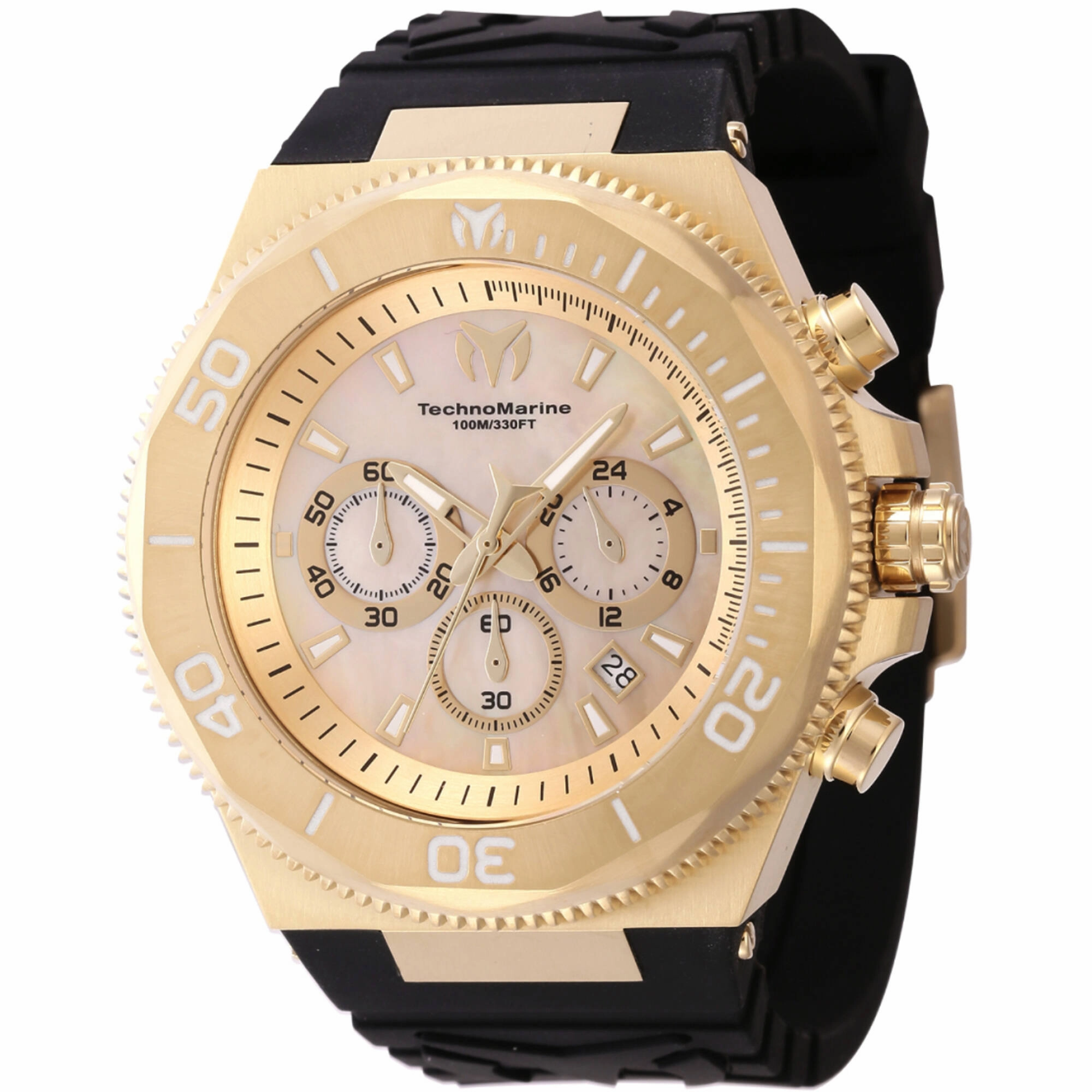 Technomarine Men's Watch - Manta Ocean Chronograph Gold and White Mop Dial | TM-222079