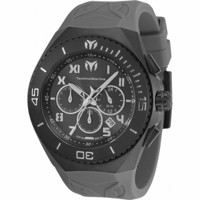 Technomarine Men's Watch - Manta Ocean Chronograph Grey Silicone Strap | TM-220022