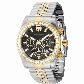 Technomarine Men's Watch - Manta Ray Chrono Black Dial Two Tone Bracelet | TM-222041