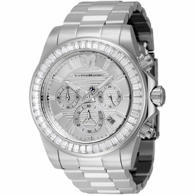 Technomarine Men's Watch - Manta Ray Chronograph White Dial Steel Bracelet | TM-222001