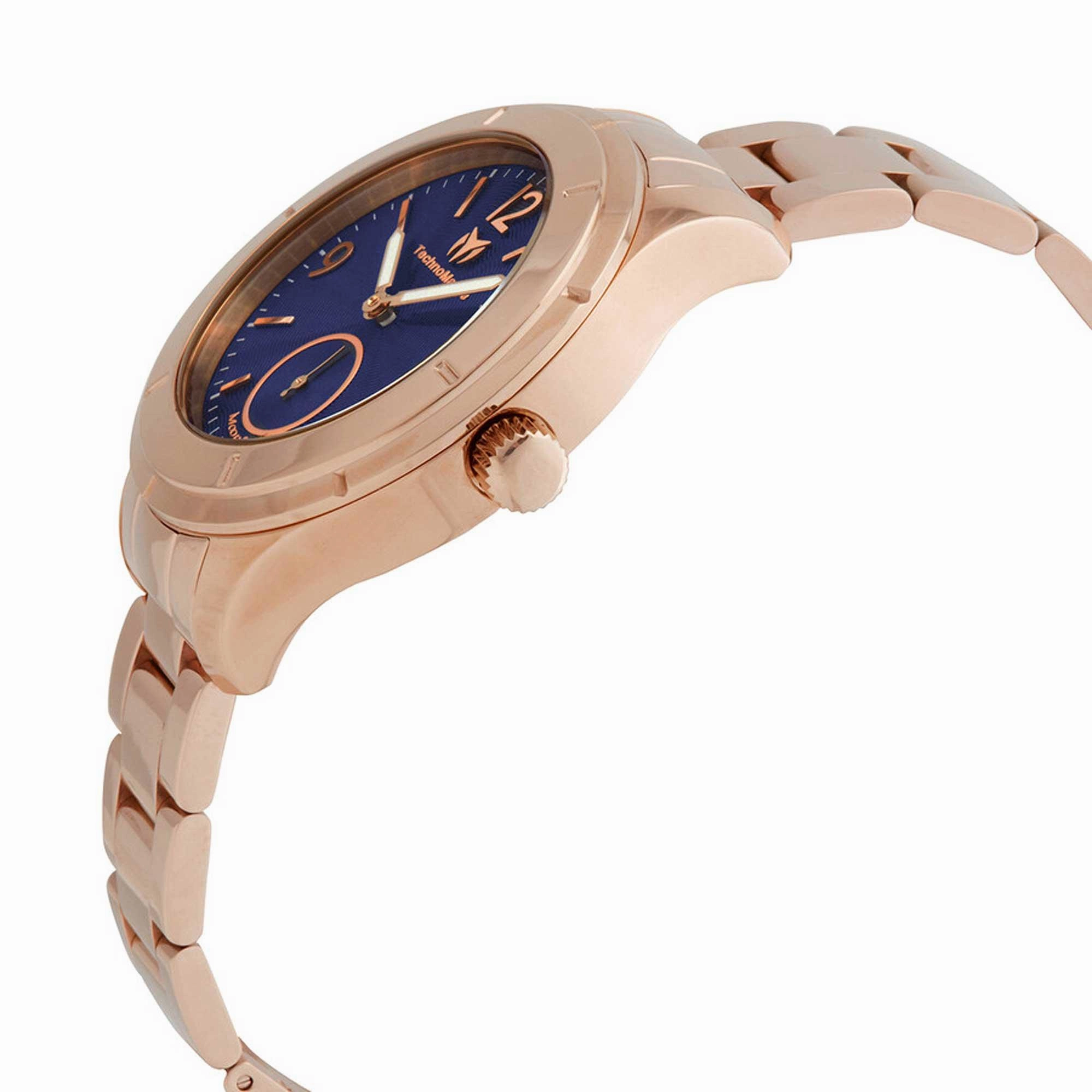 Technomarine Men's Watch - MoonSun Blue Dial Stainless Steel Bracelet | TM-818003