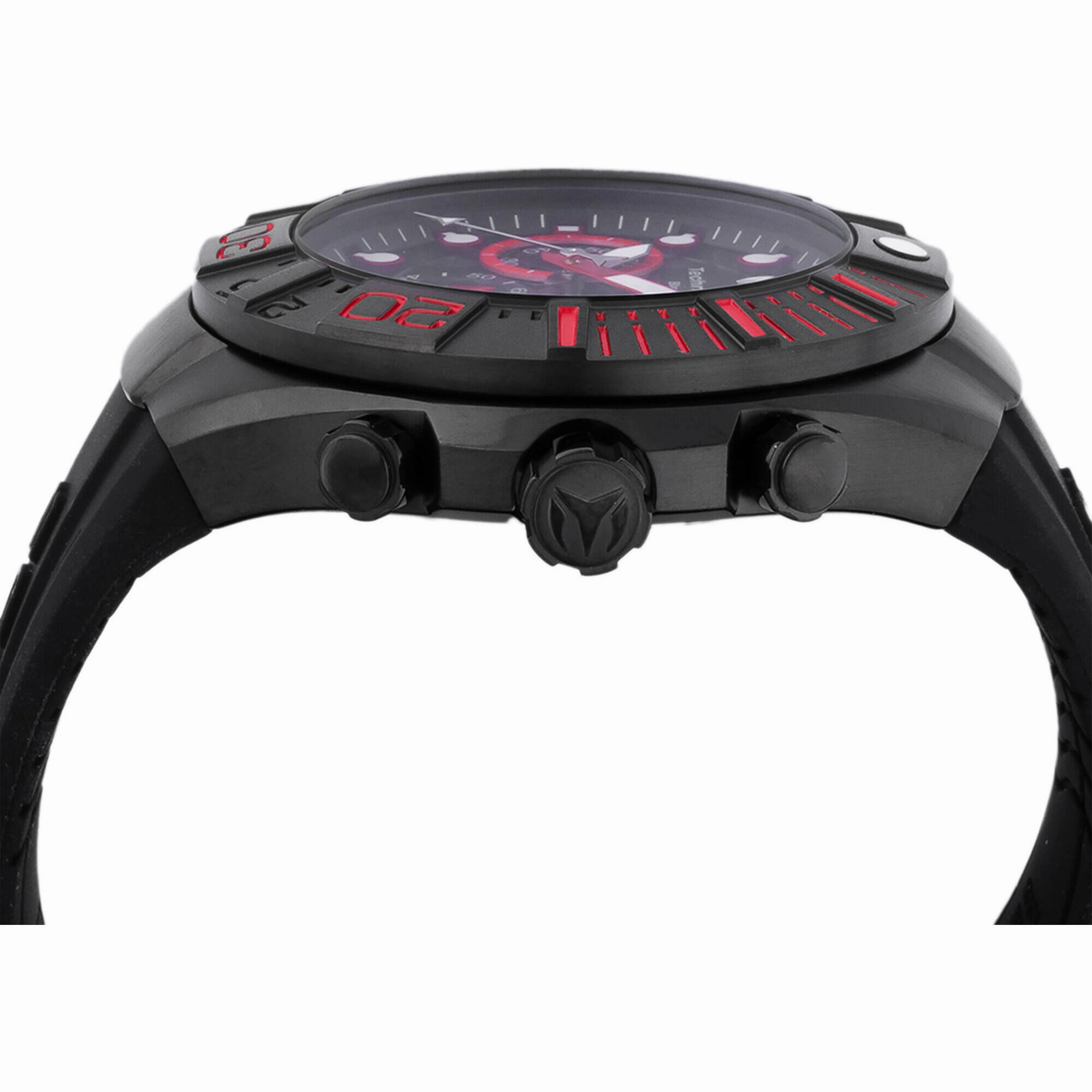 Technomarine Men's Watch - Reef Chronograph Black Silicone Rubber Strap | TM-523010