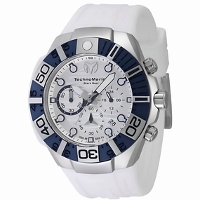 Technomarine Men's Watch - Reef Quartz Chronograph White Silicone Strap | TM-523013