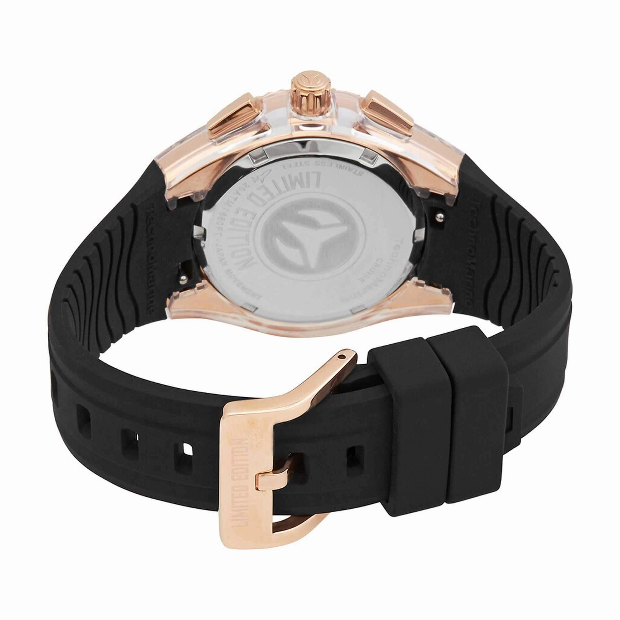 Technomarine Unisex Watch - Cruise Glitz Quartz Chrono Rose Steel Case | TM-121051