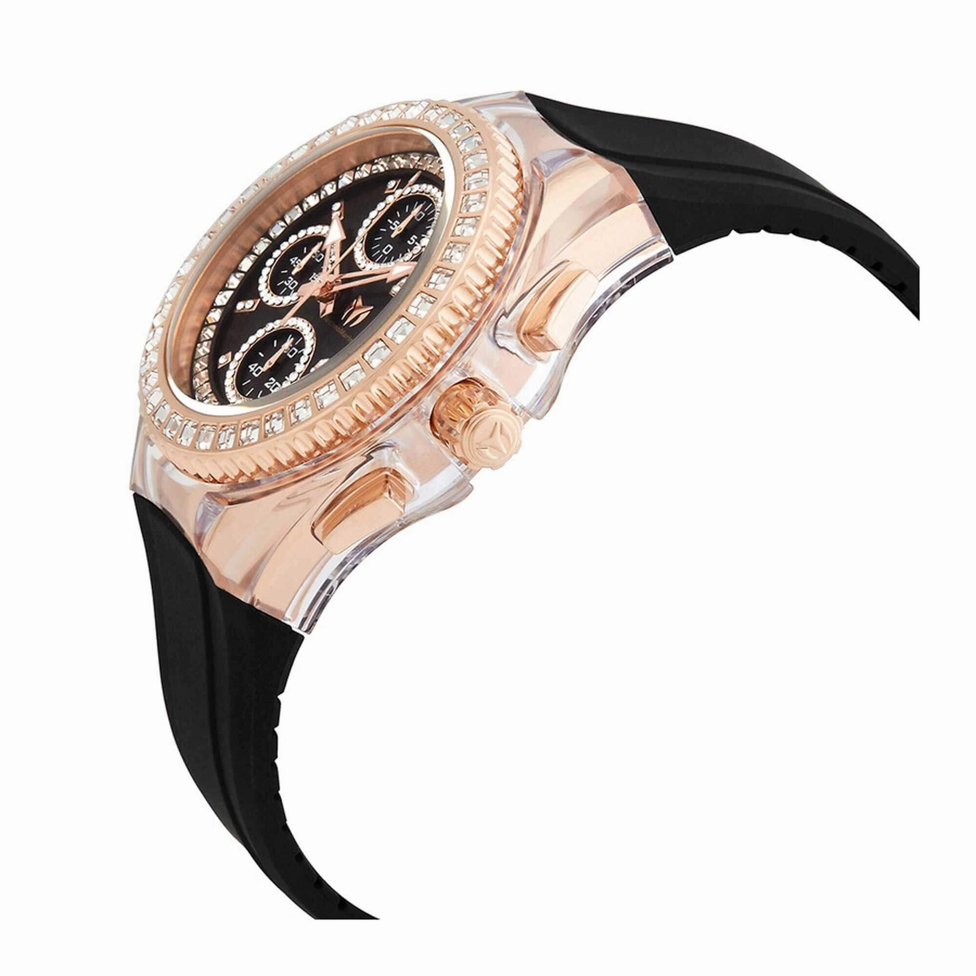 Technomarine Unisex Watch - Cruise Glitz Quartz Chrono Rose Steel Case | TM-121051