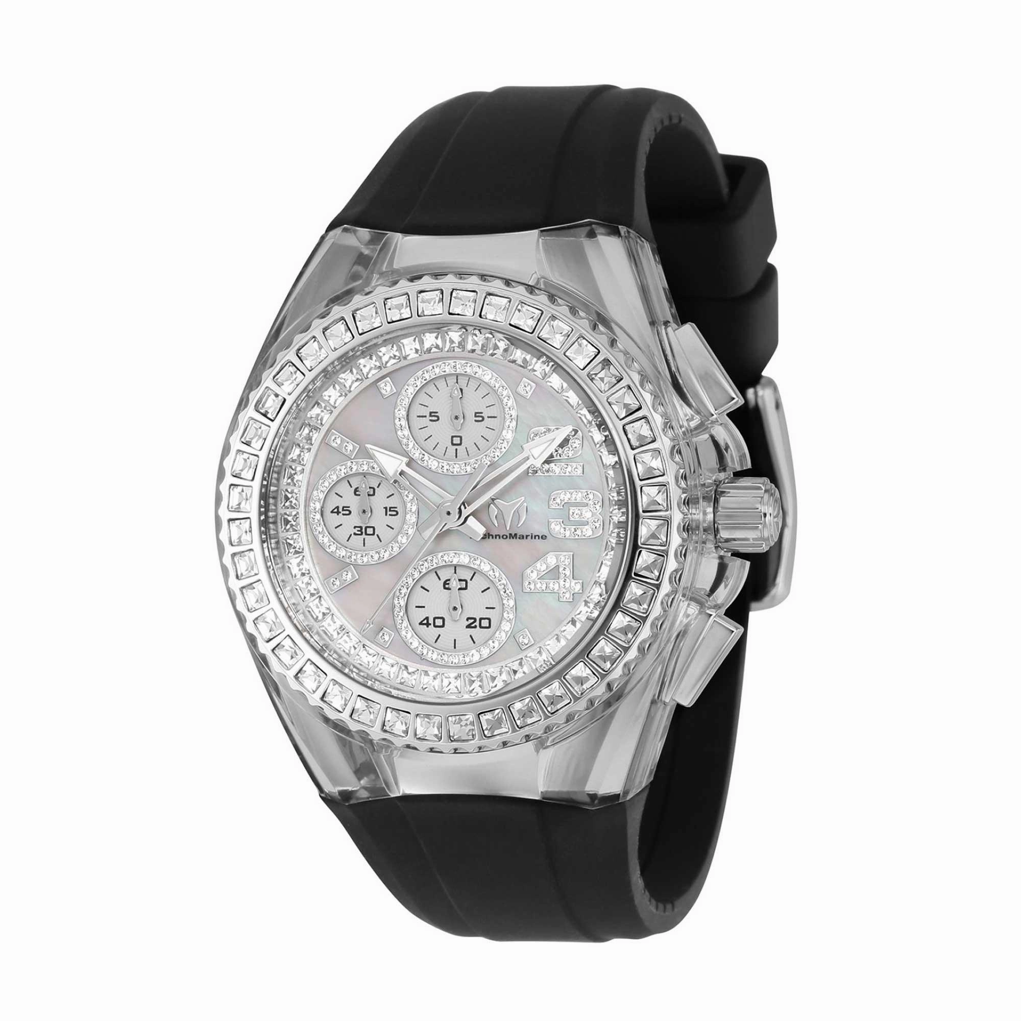 Technomarine Unisex Watch - Cruise Quartz Chronograph White MOP Dial Strap | TM-121055