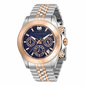 Technomarine Women's Chrono Watch - Manta Ray Blue Dial Two Tone Bracelet | TM-219101