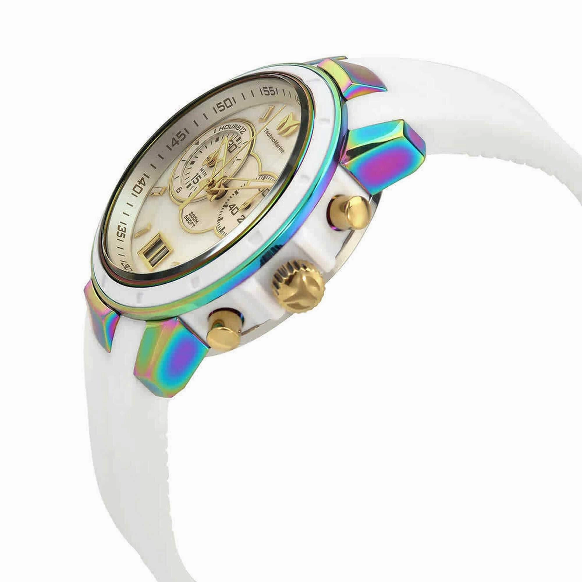 Technomarine Women's Chronograph Watch - UF6 White Mother of Pearl Dial | TM-615019