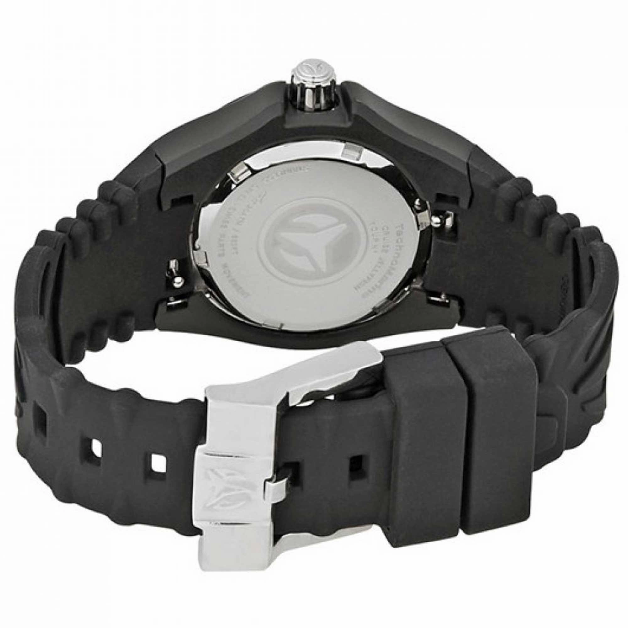 Technomarine Women's Quartz Watch - Cruise JellyFish Black Rubber Strap | TM-115126