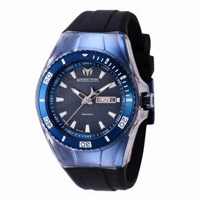 Technomarine Women's Watch - Cruise Blue Case Black Dial Silicone Strap | TM-121218