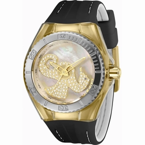 Technomarine Women's Watch - Cruise Dream White and Black Rubber Strap | TM-119003