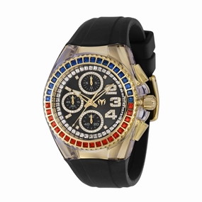 Technomarine Women's Watch - Cruise Glitz Chrono Black Strap Steel Case | TM-121047