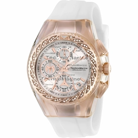 Technomarine Women's Watch - Cruise Glitz White Silicone Strap Quartz | TM-115385