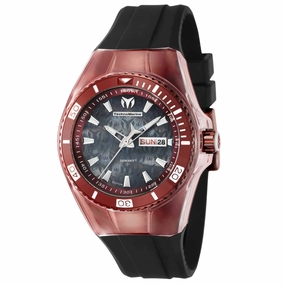 Technomarine Women's Watch - Cruise Red Case Black Dial Silicone Strap | TM-121220
