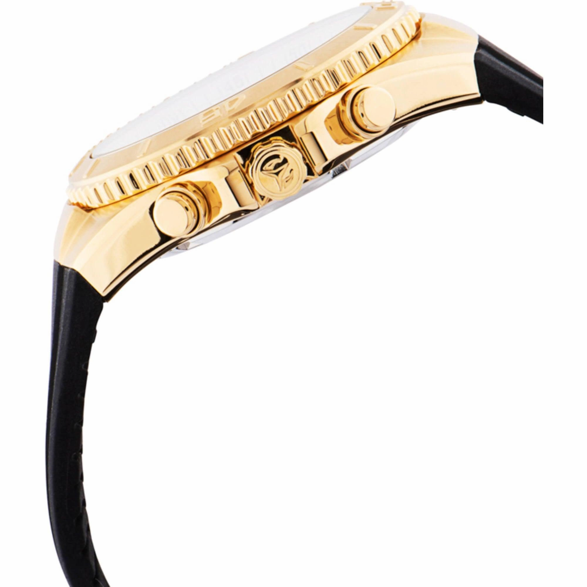 Technomarine Women's Watch - Manta Quartz Gold MOP Dial Black Strap | TM-220072