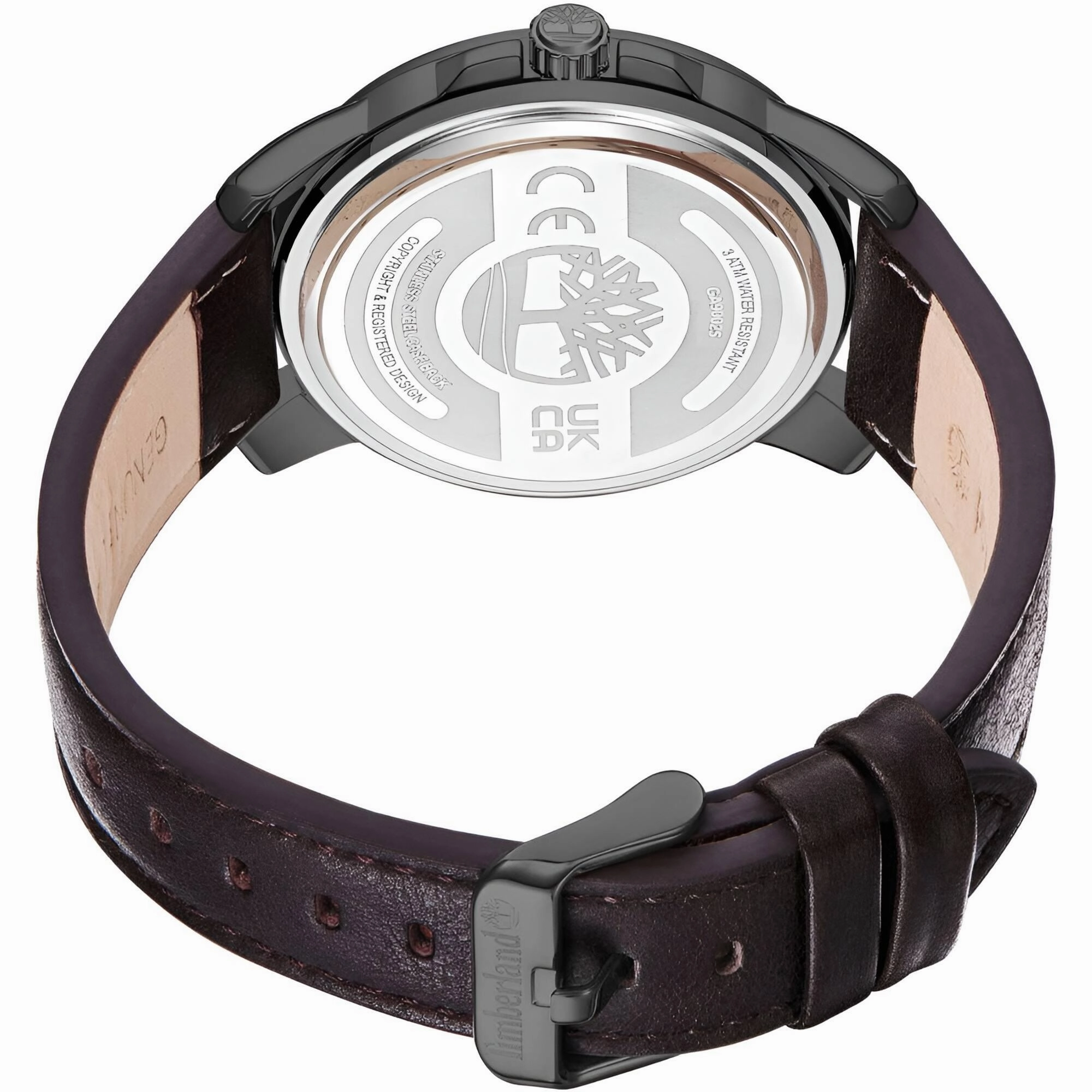 Timberland Men's Watch - Quartz Cream Dial Brown Genuine Leather Strap | TDWGA9002504