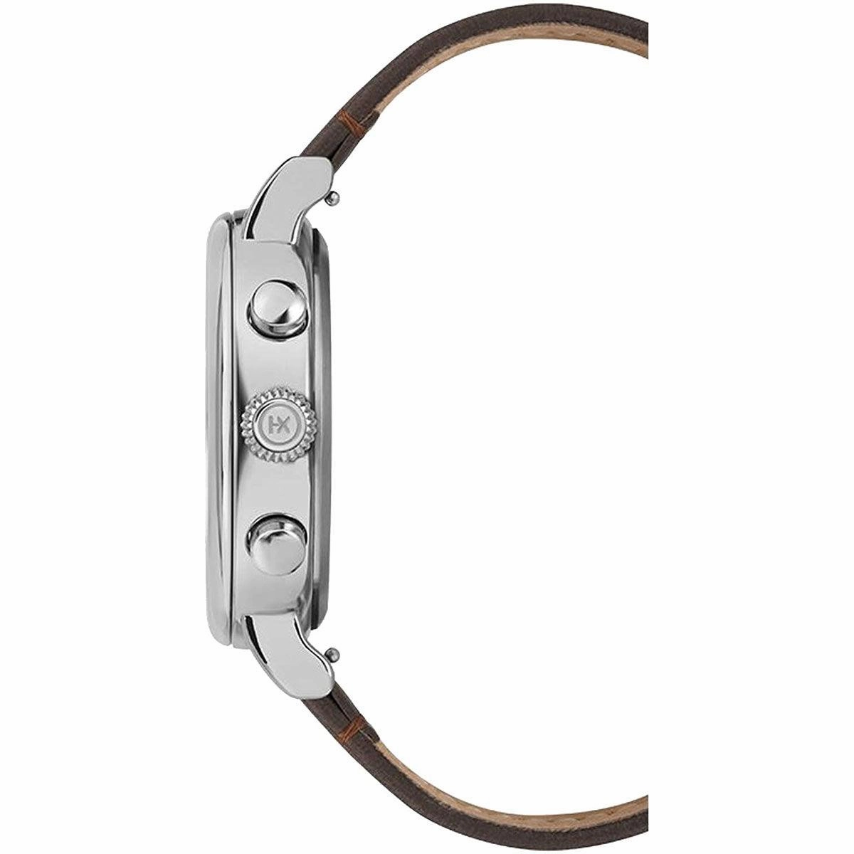 Timex Men's Chronograph Watch - Standard Cream Dial Leather Strap | TW2T21000VQ