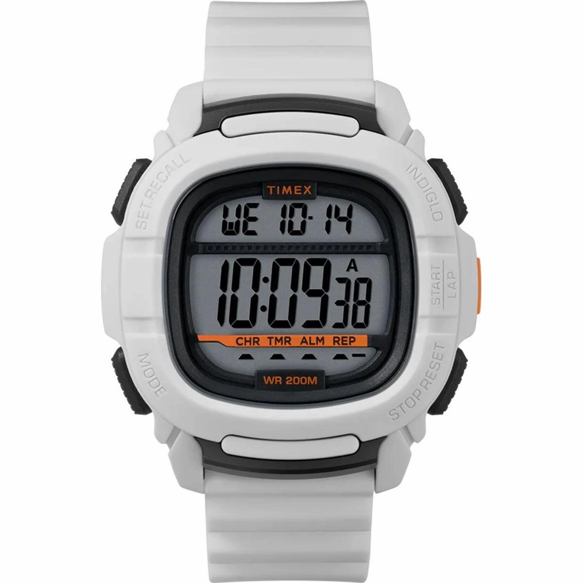 Timex Men's Watch - Command Digital Grey Dial White Rubber Strap | TW5M26400