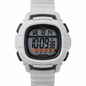 Timex Men's Watch - Command Digital Grey Dial White Rubber Strap | TW5M26400
