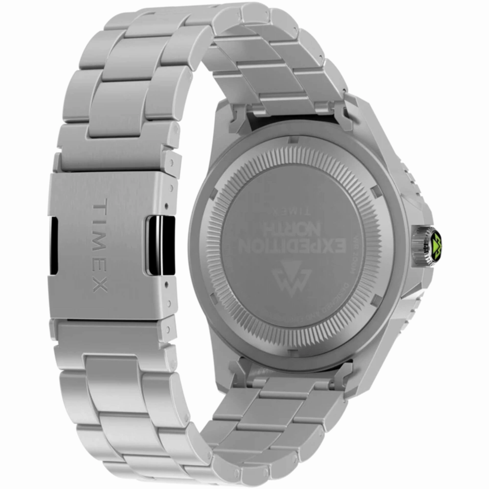 Timex Men's Watch - Expedition North Anchorage Silver Steel Bracelet Dive | TW2W41900