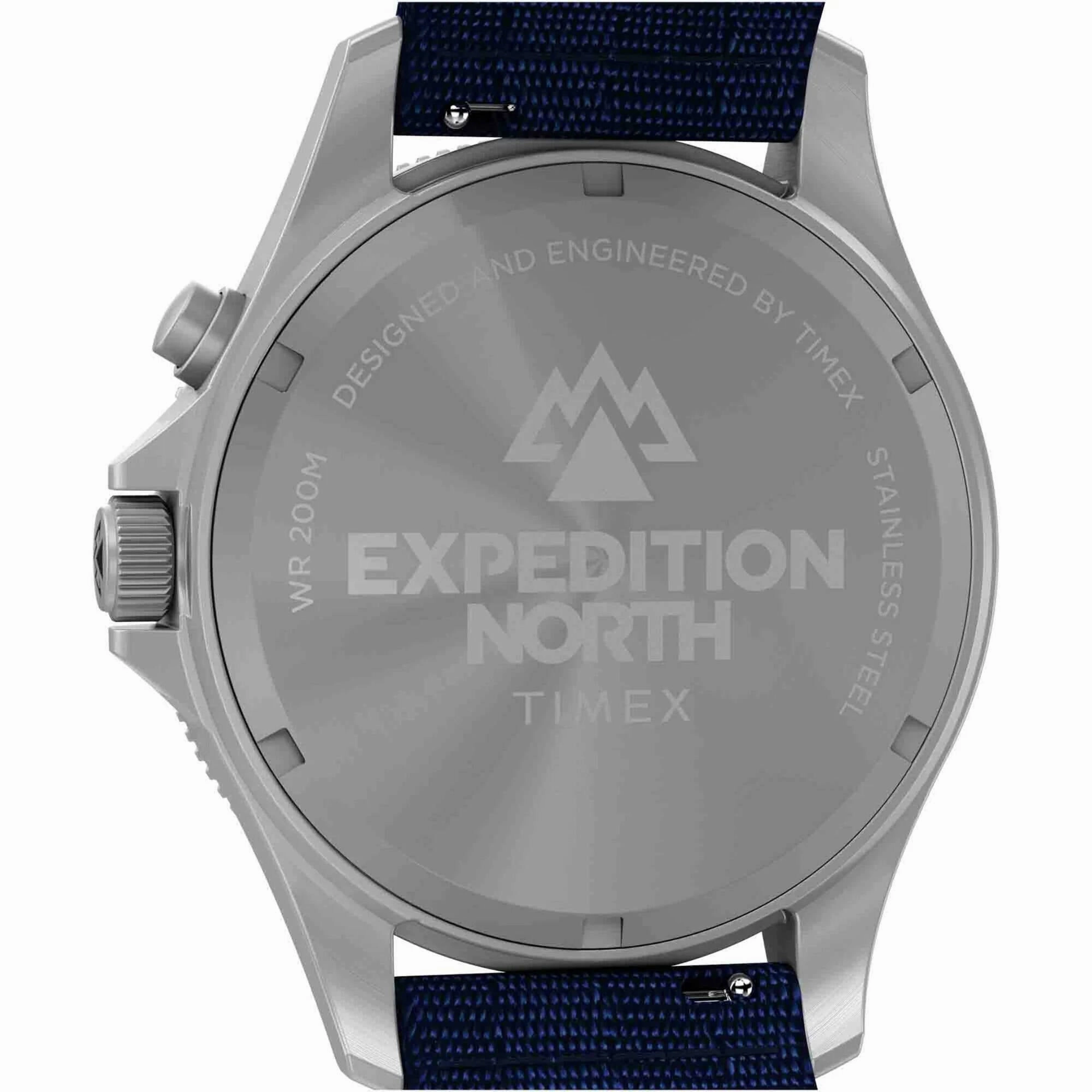Timex Men's Watch - Expedition North Silver Case Blue Dial Fabric Strap | TW2W22000JR