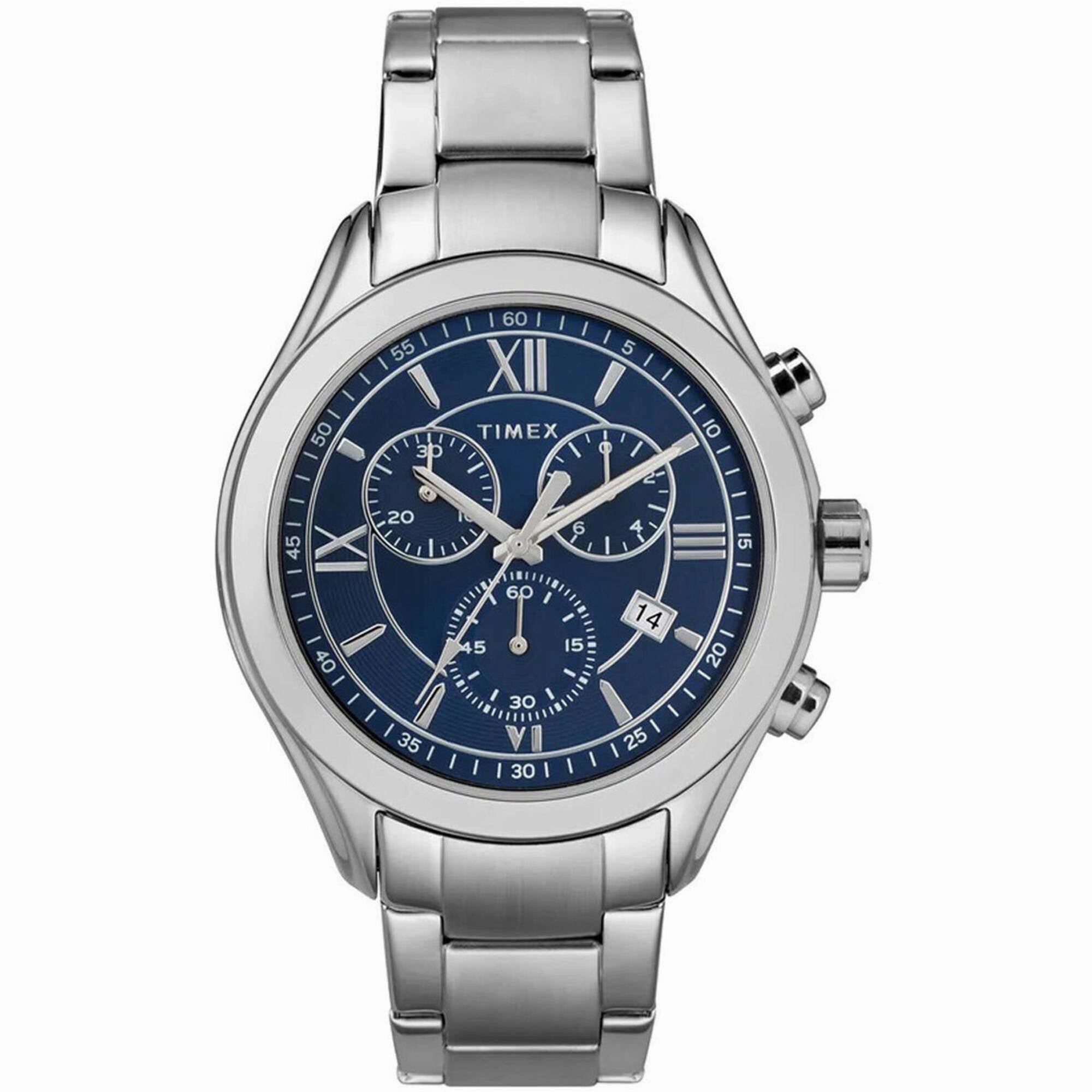 Timex Men's Watch - Intelligent Blue Dial Stainless Steel Bracelet | TW2R66200