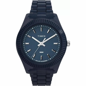 Timex Men's Watch - Legacy Ocean Dark Blue Dial Recycled Plastic Bracelet | TW2W56200