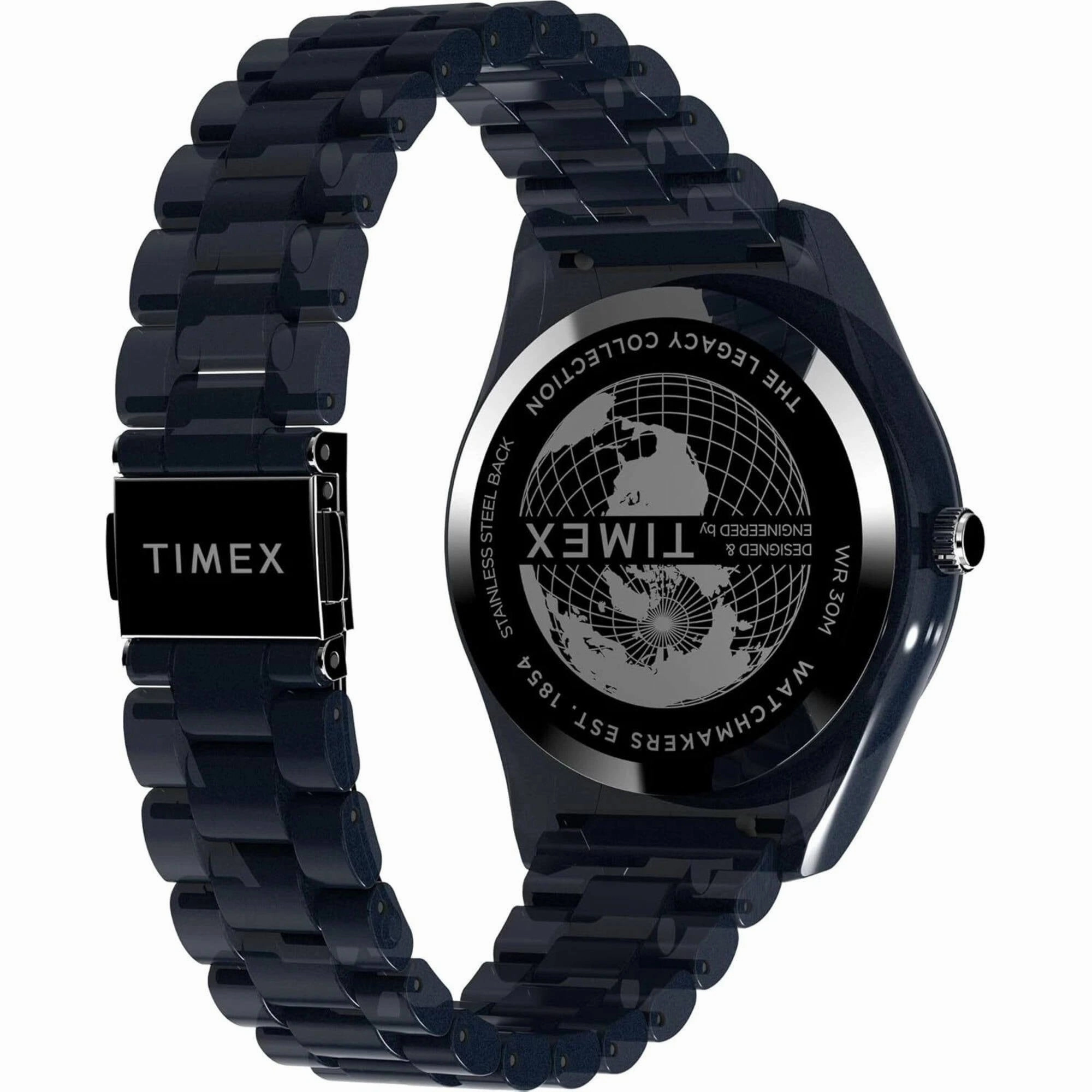 Timex Men's Watch - Legacy Ocean Dark Blue Dial Recycled Plastic Bracelet | TW2W56200