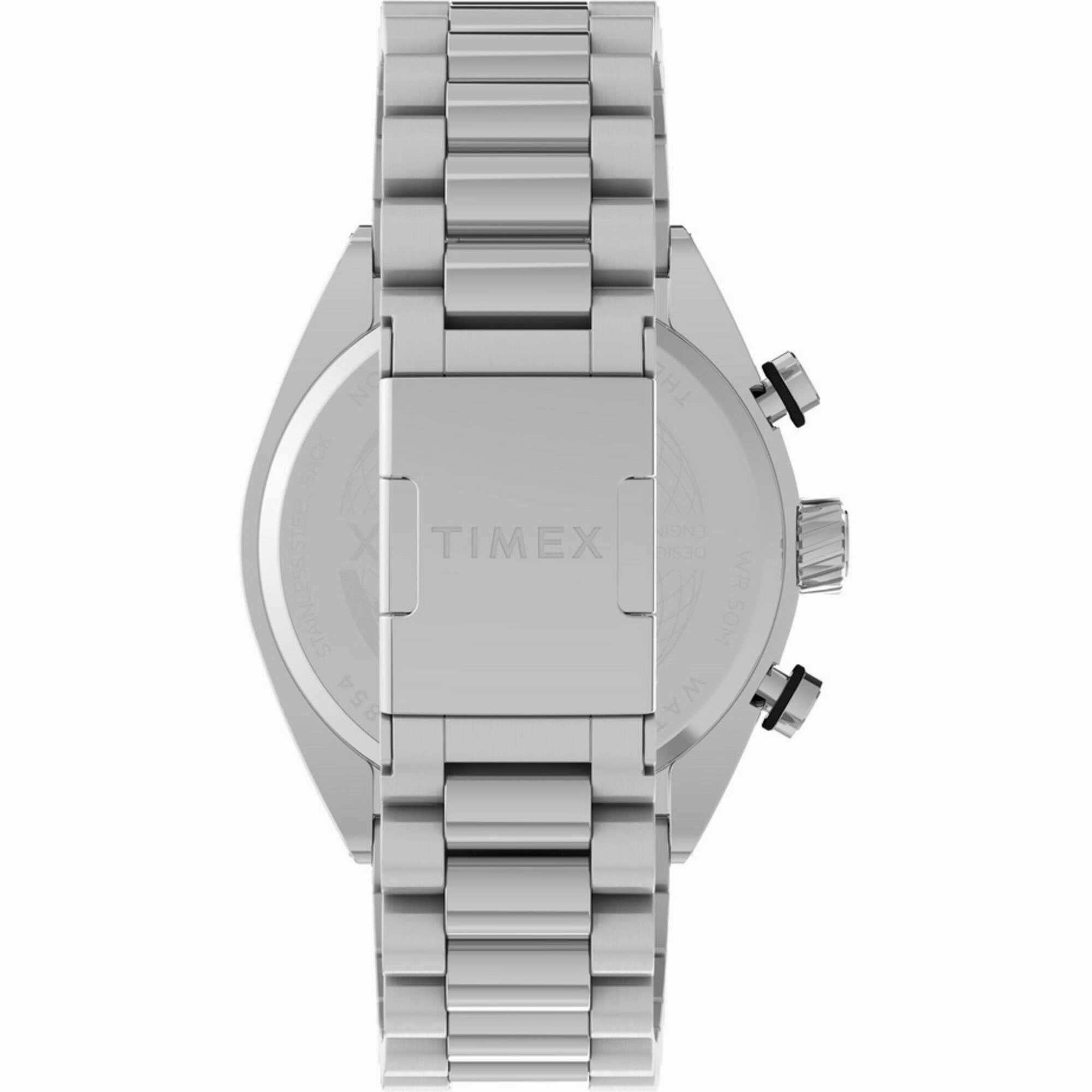 Timex Men's Watch - Legacy Quartz Chronograph Silver Tone Dial Bracelet | TW2W22200