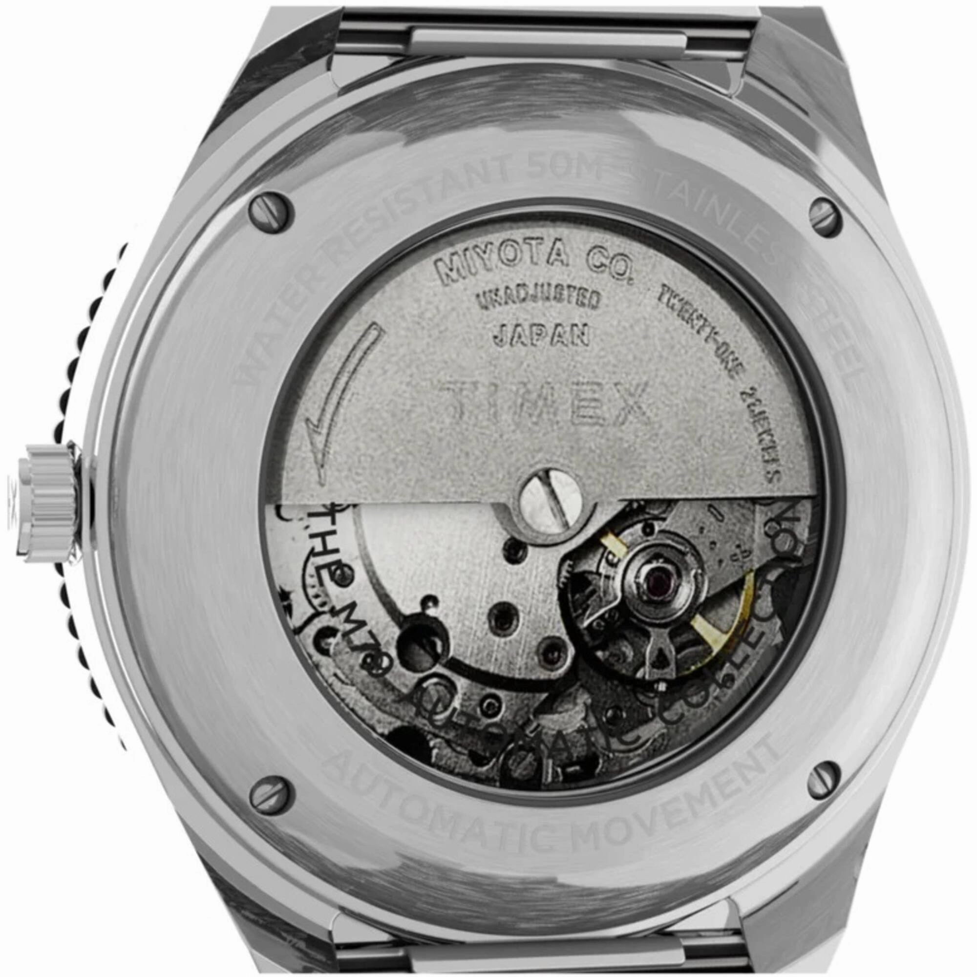 Timex Men's Watch - M79 Automatic Black Dial Stainless Steel Bracelet | TW2U78300