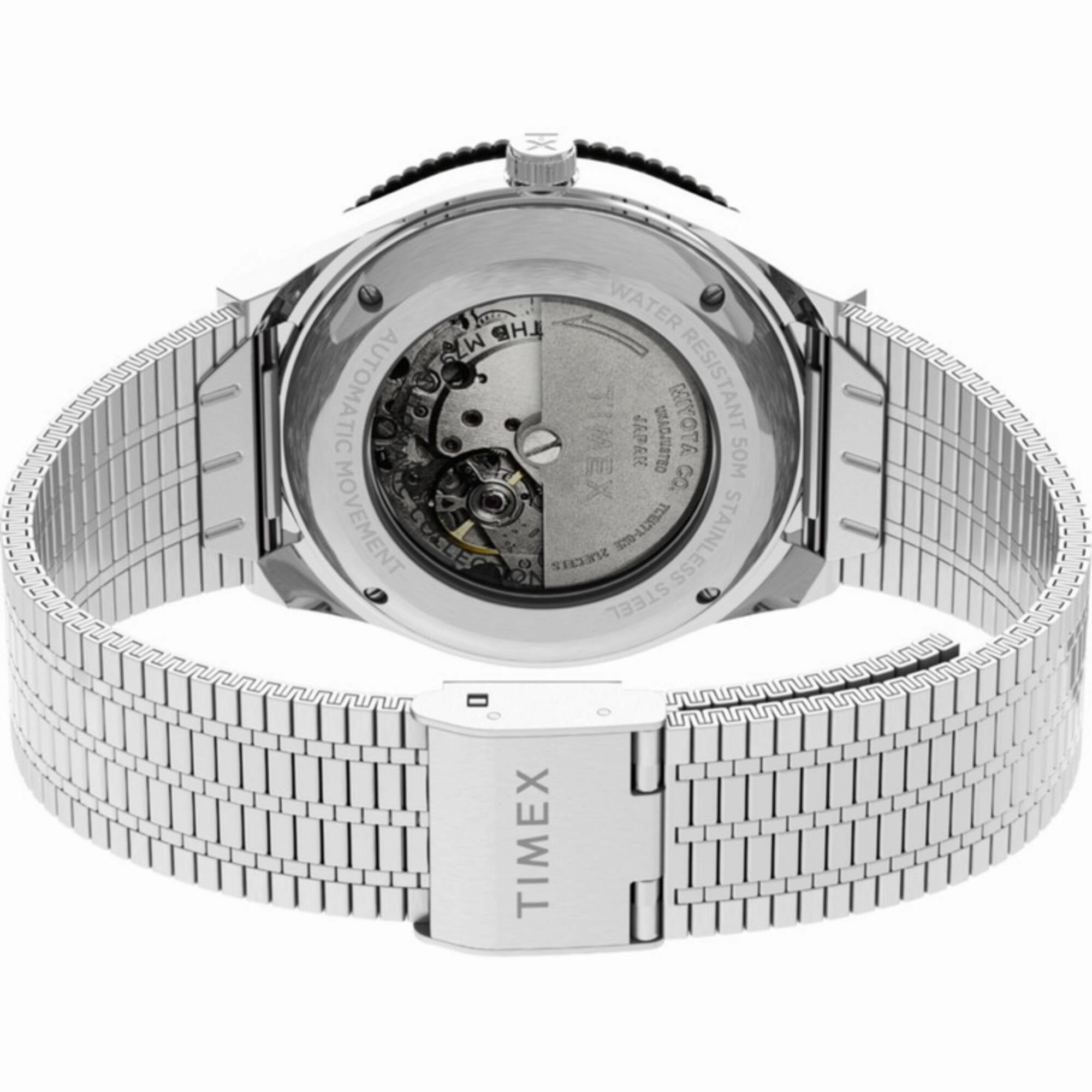 Timex Men's Watch - M79 Automatic Black Dial Stainless Steel Bracelet | TW2U78300