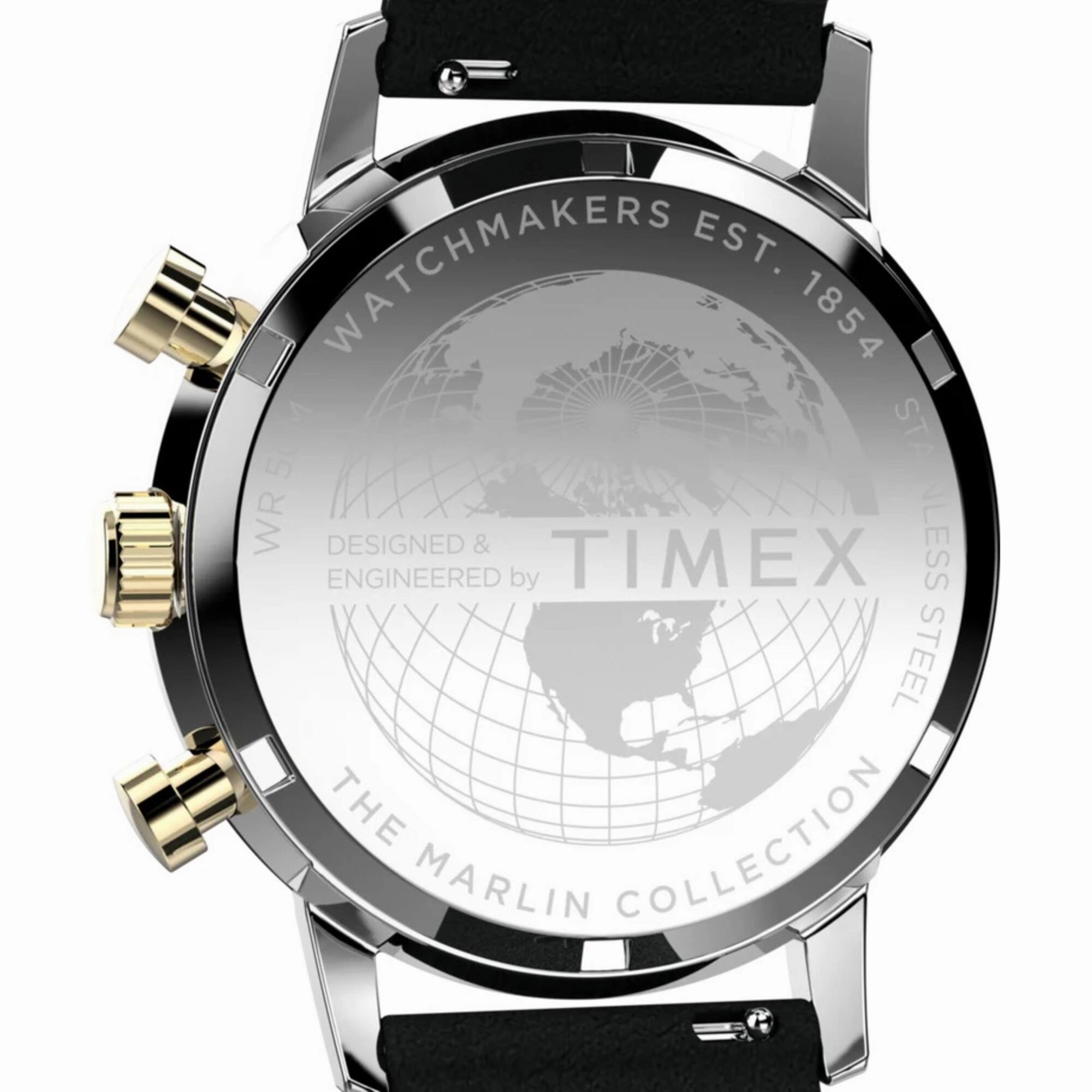 Timex Men's Watch - Marlin Chronograph Champagne and Black Dial Strap | TW2W60300