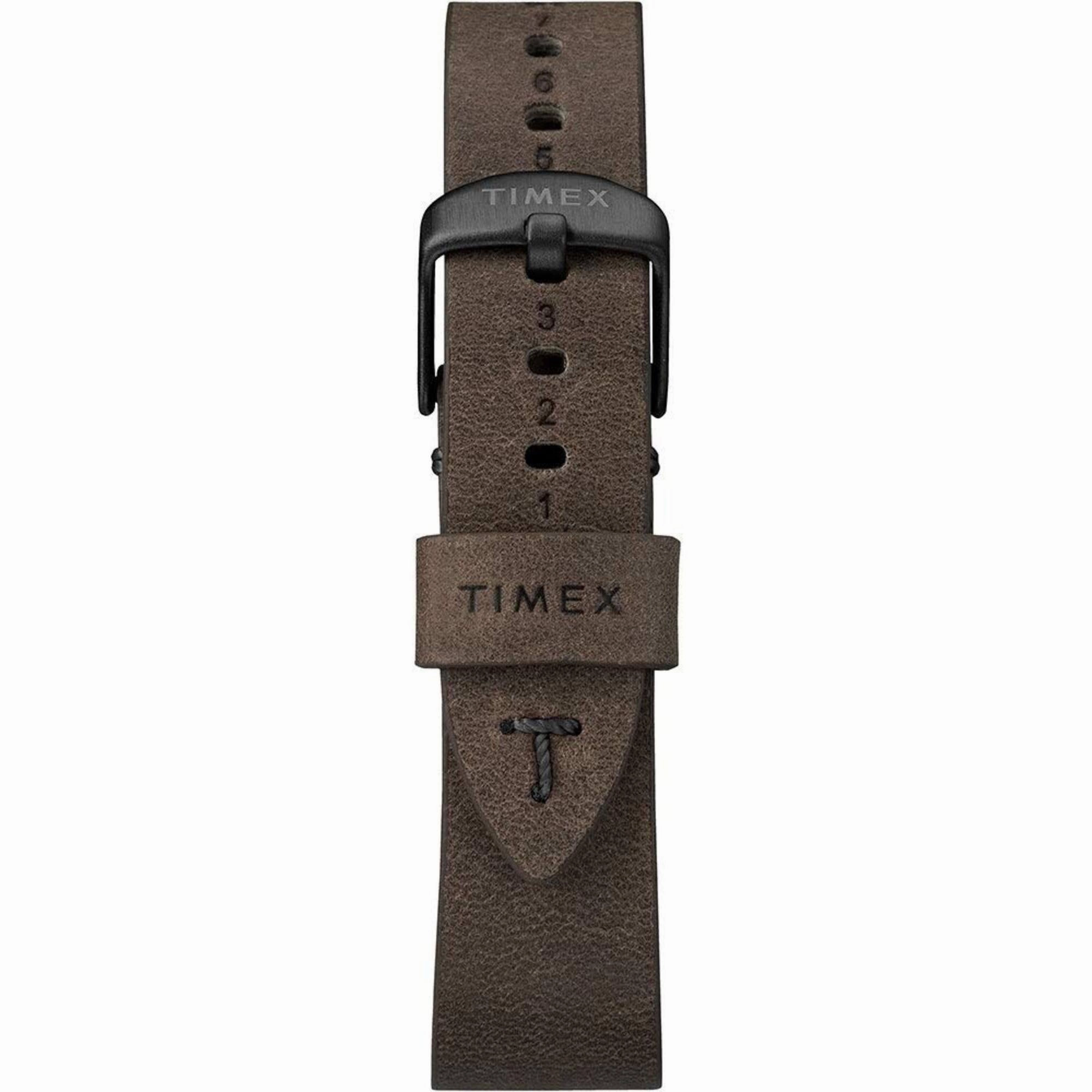 Timex Men's Watch - MK1 Quartz Black Stainless Steel Case Brown Strap | TW2R96900