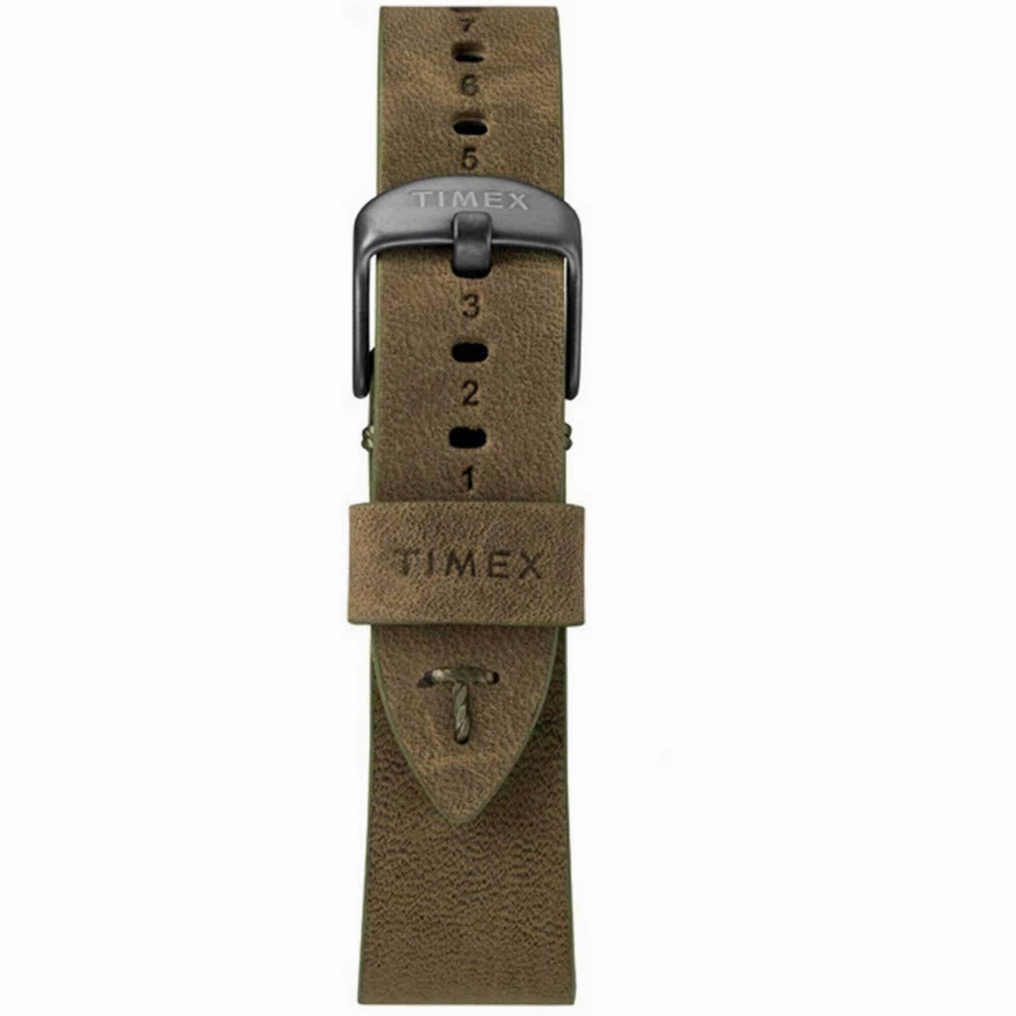 Timex Men's Watch - MK1 Quartz Gunmetal Stainless Steel Case Brown Strap | TW2R97000