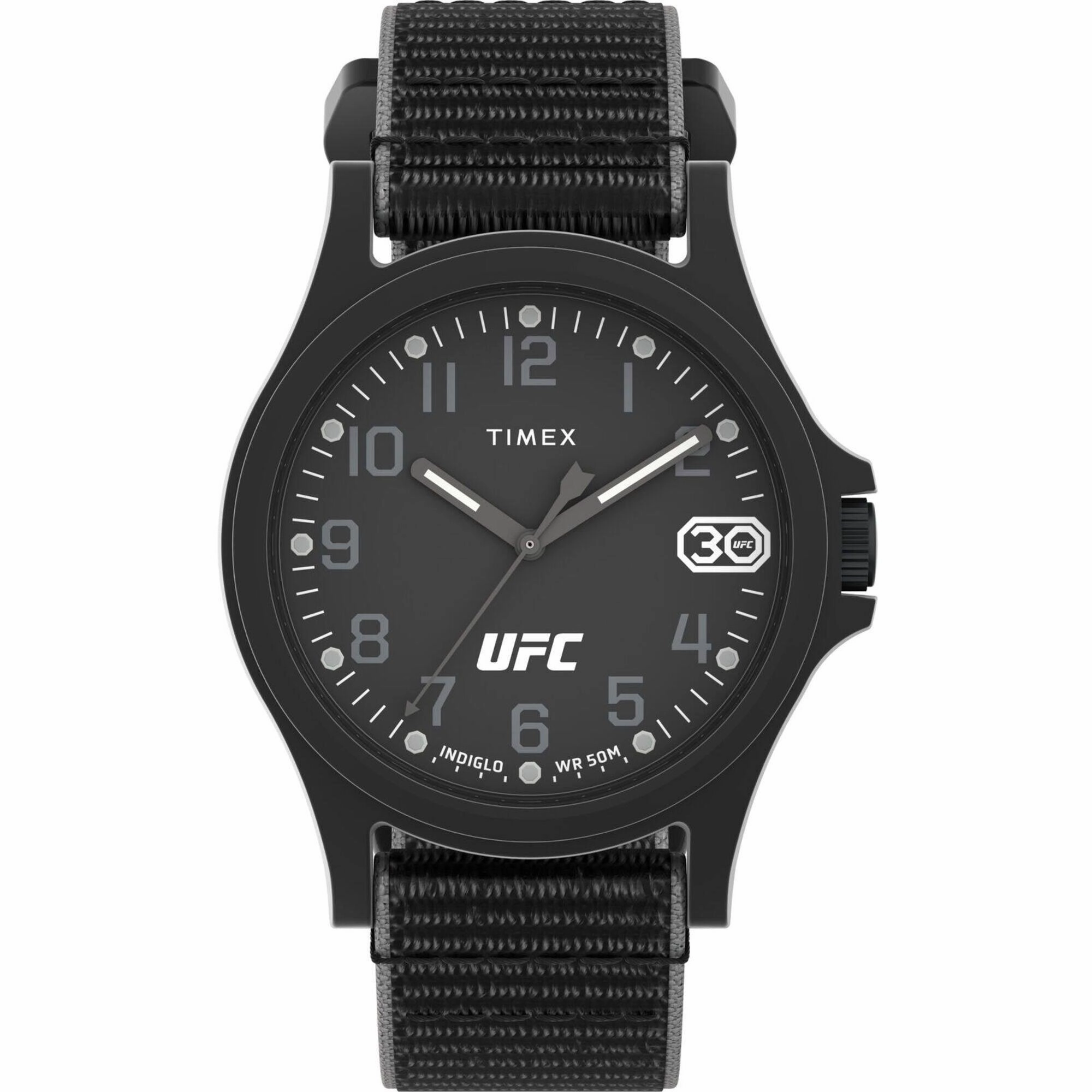 Timex Men's Watch - UFC Apex Quartz Black Dial Nylon Strap | TW2V90800JT