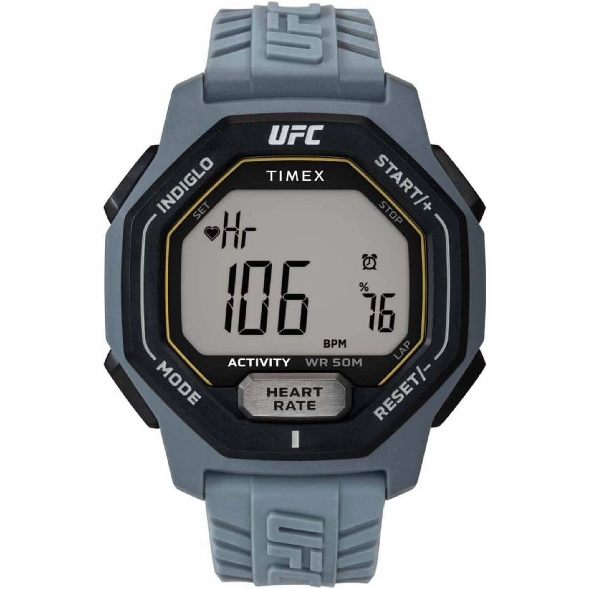 Timex Men's Watch - UFC Spark Heart Rate Grey Digital Dial Resin Strap | TW2V83900