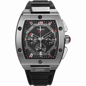 Timex Men's Watch - UFC Street Gunmetal Case Black Silicone Strap | TW2V87400