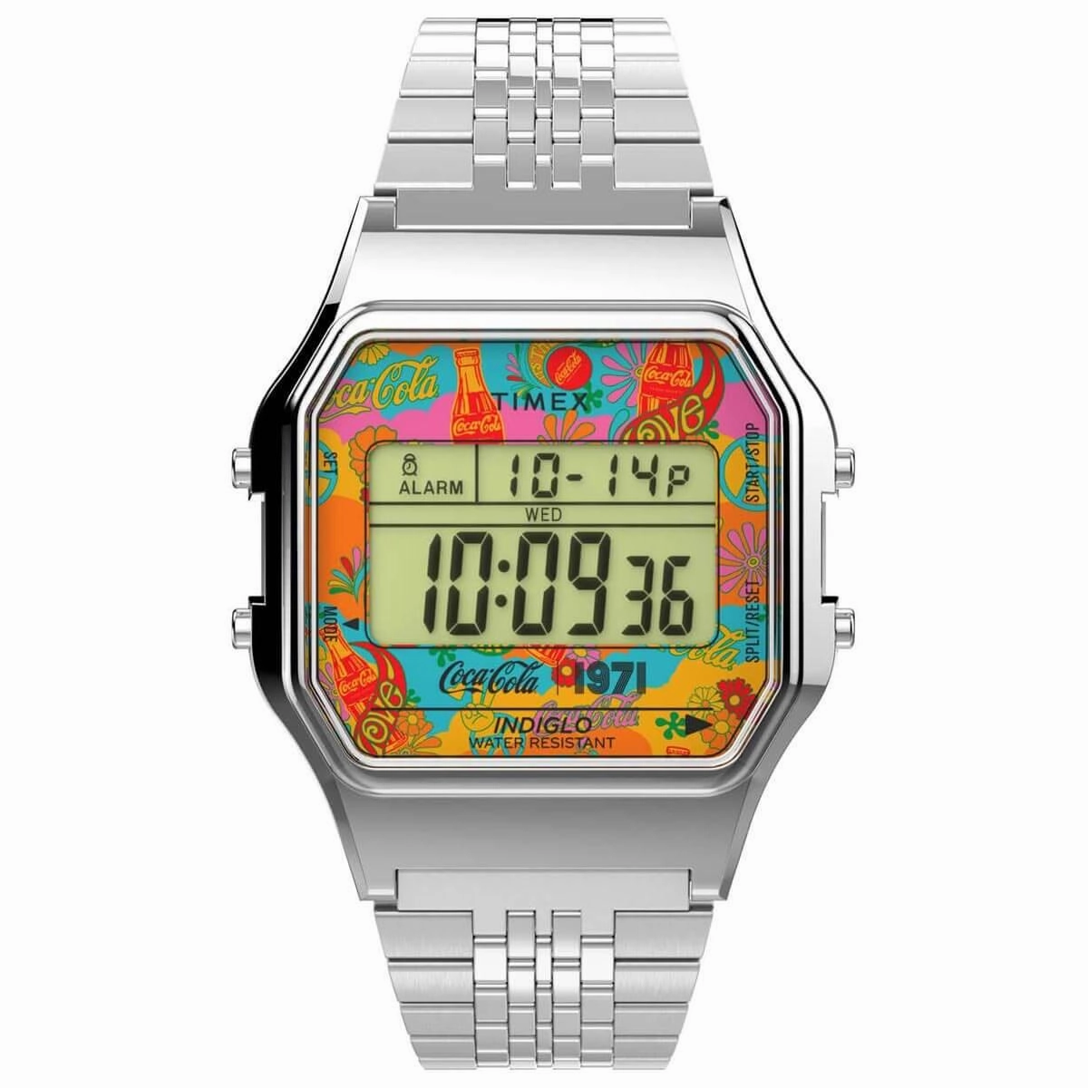 Timex Unisex Watch - Coca-Cola Unity Digital Coke Theme Dial Bracelet | TW2V25900N9