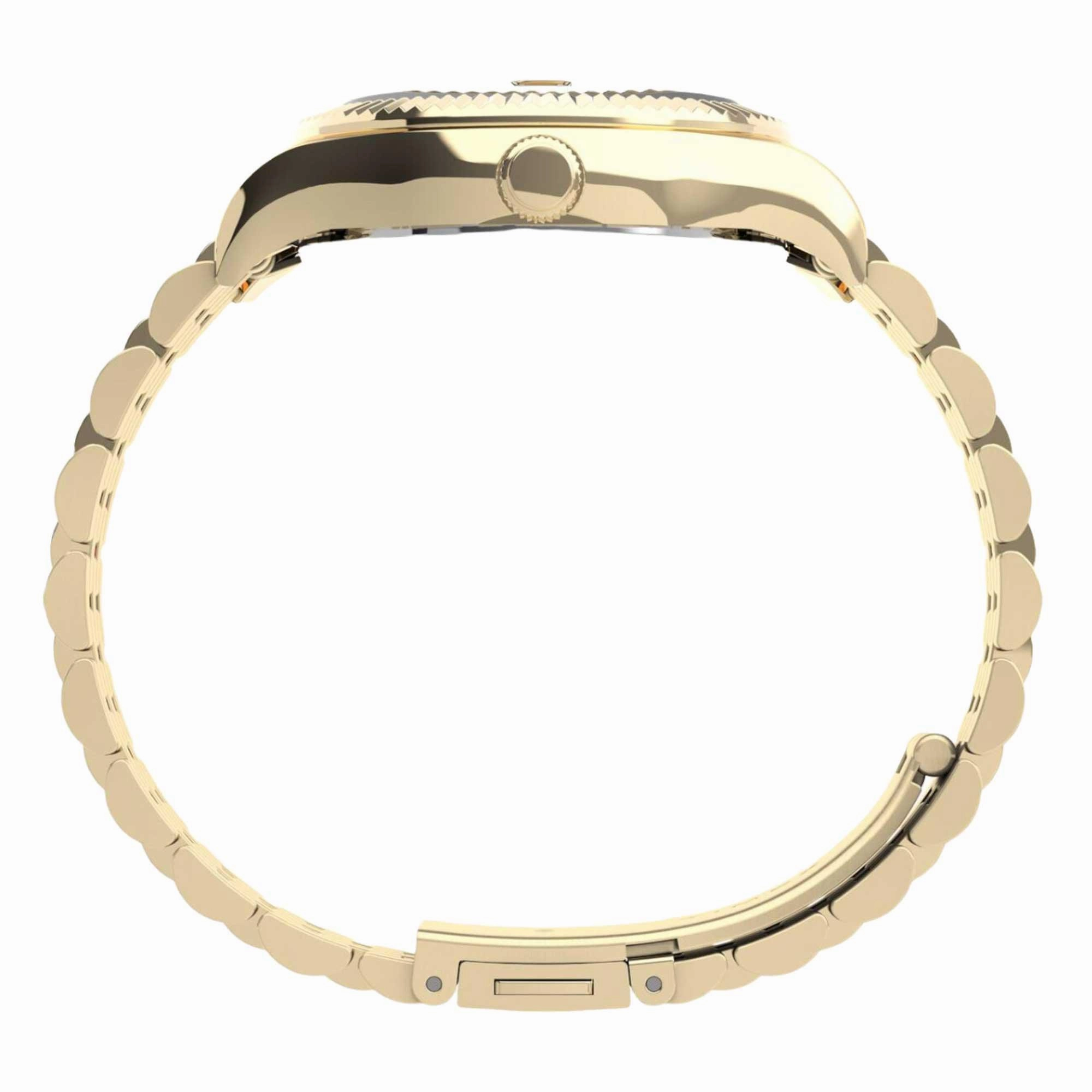 Timex Women's Quartz Watch - Waterbury Legacy Orange Dial Steel Bracelet | TW2V31800VQ