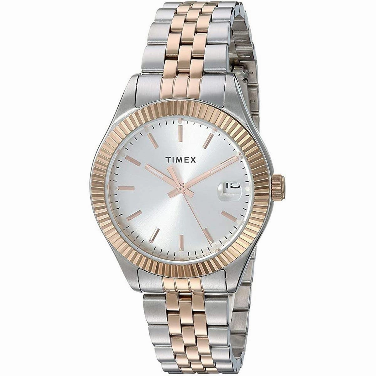 Timex Women's Quartz Watch - Waterbury Silver Dial Bracelet | TW2T87000VQ