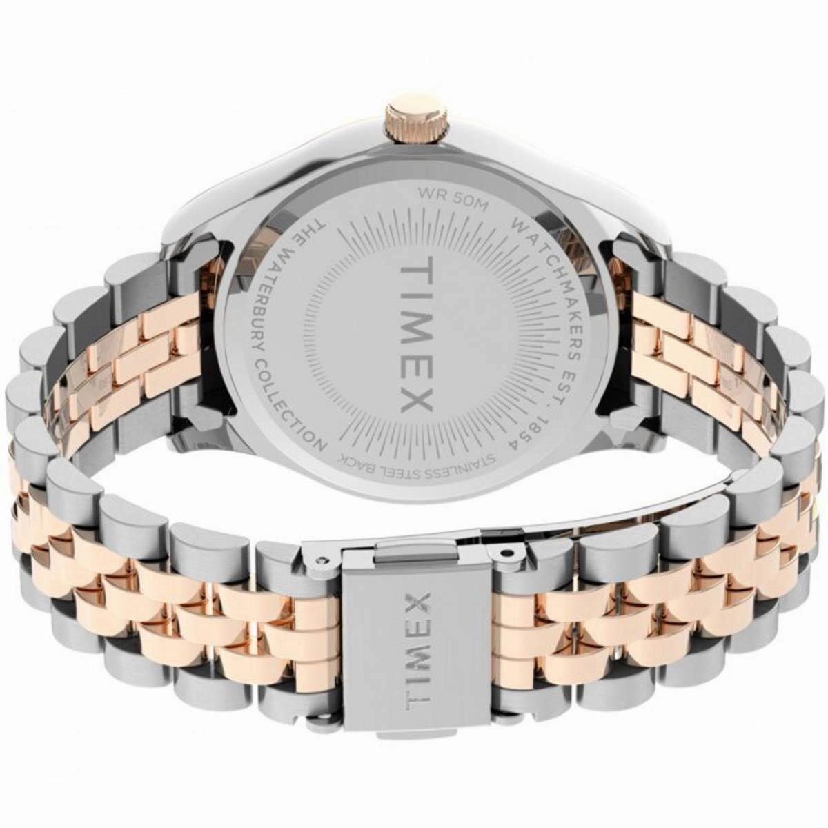 Timex Women's Quartz Watch - Waterbury Silver Dial Bracelet | TW2T87000VQ