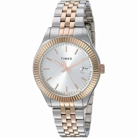 Timex Women's Quartz Watch - Waterbury Silver Dial Bracelet | TW2T87000VQ