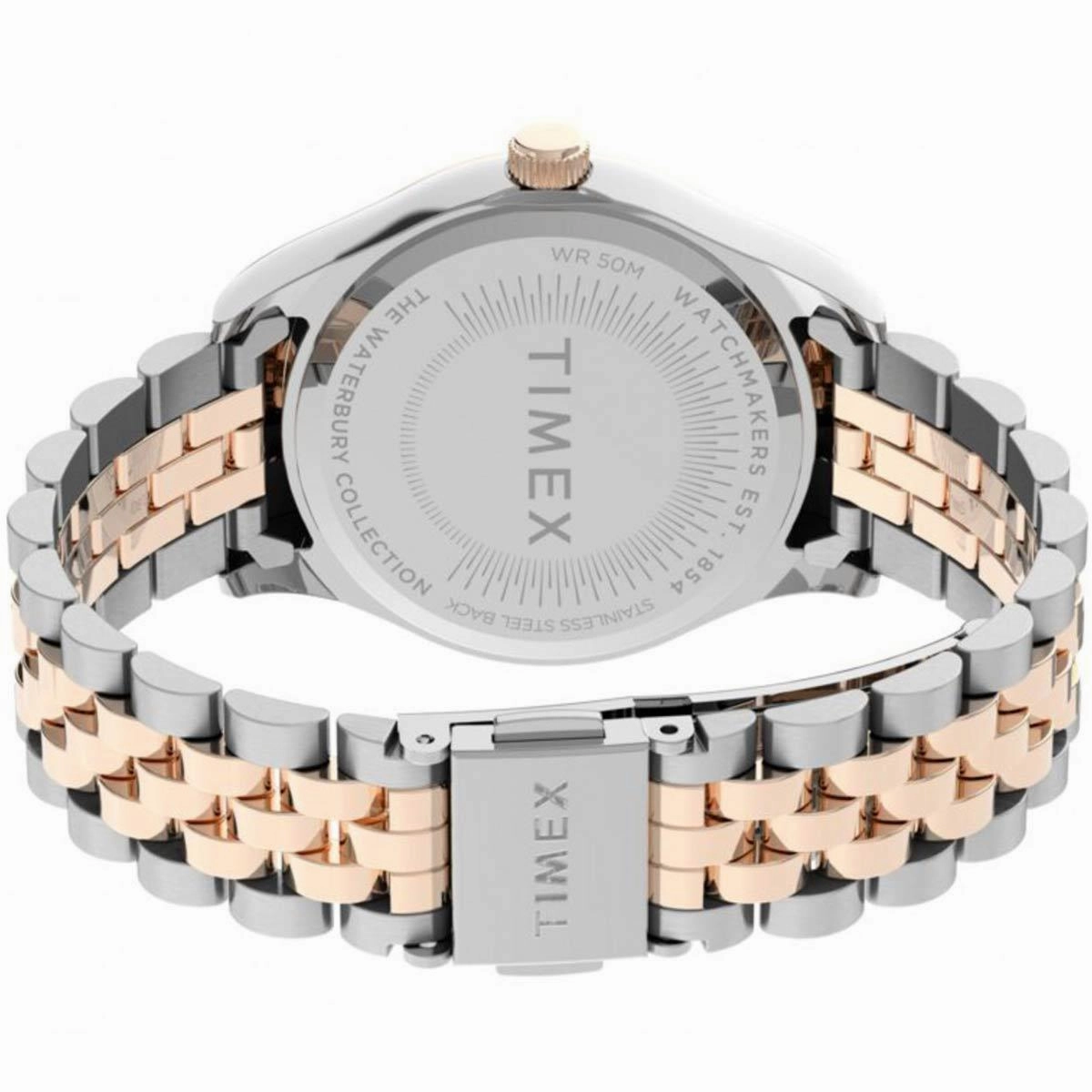 Timex Women's Quartz Watch - Waterbury Silver Dial Bracelet | TW2T87000VQ