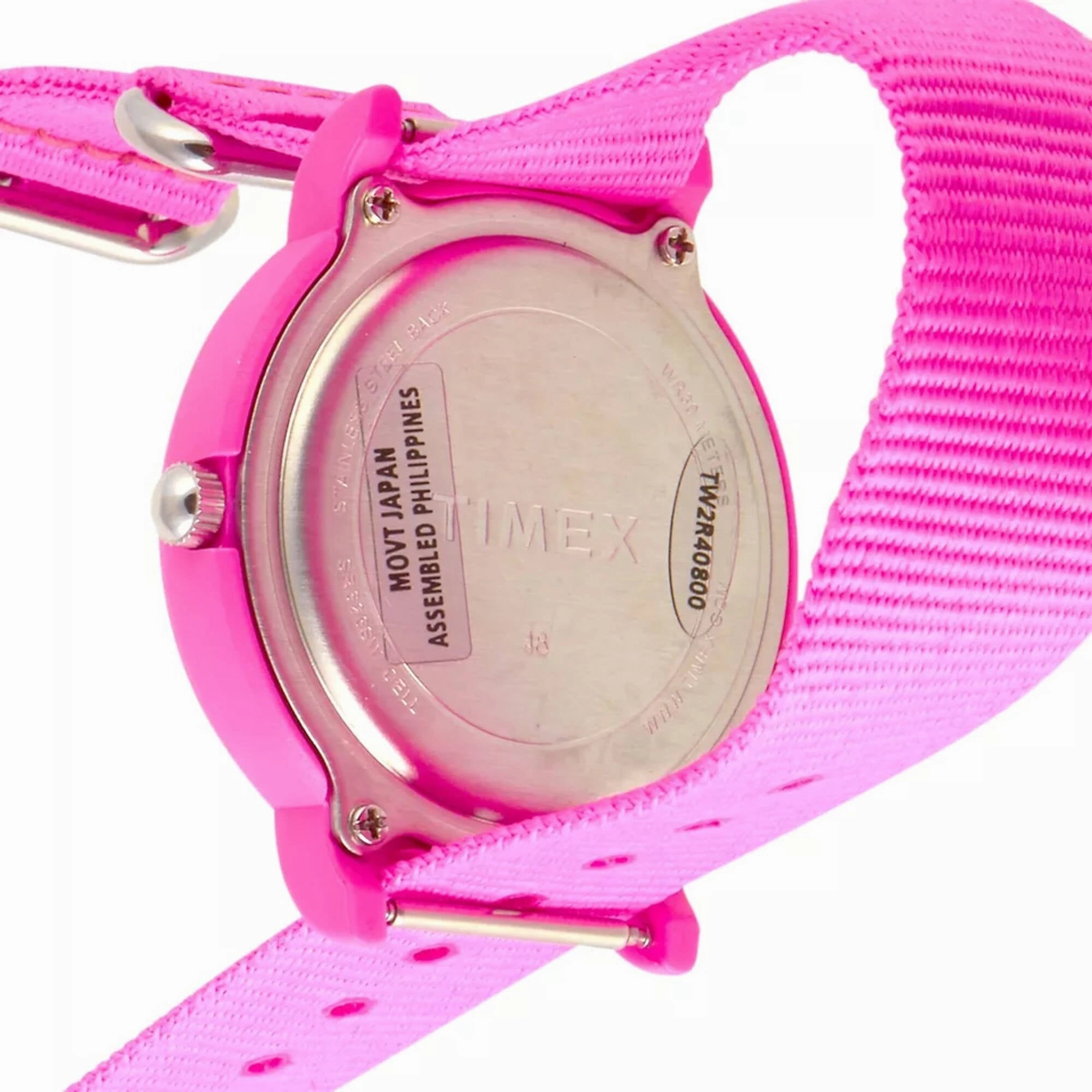 Timex Women's Watch - Weekender Quartz Resin Case Pink Dial Nylon Strap | TWG018100