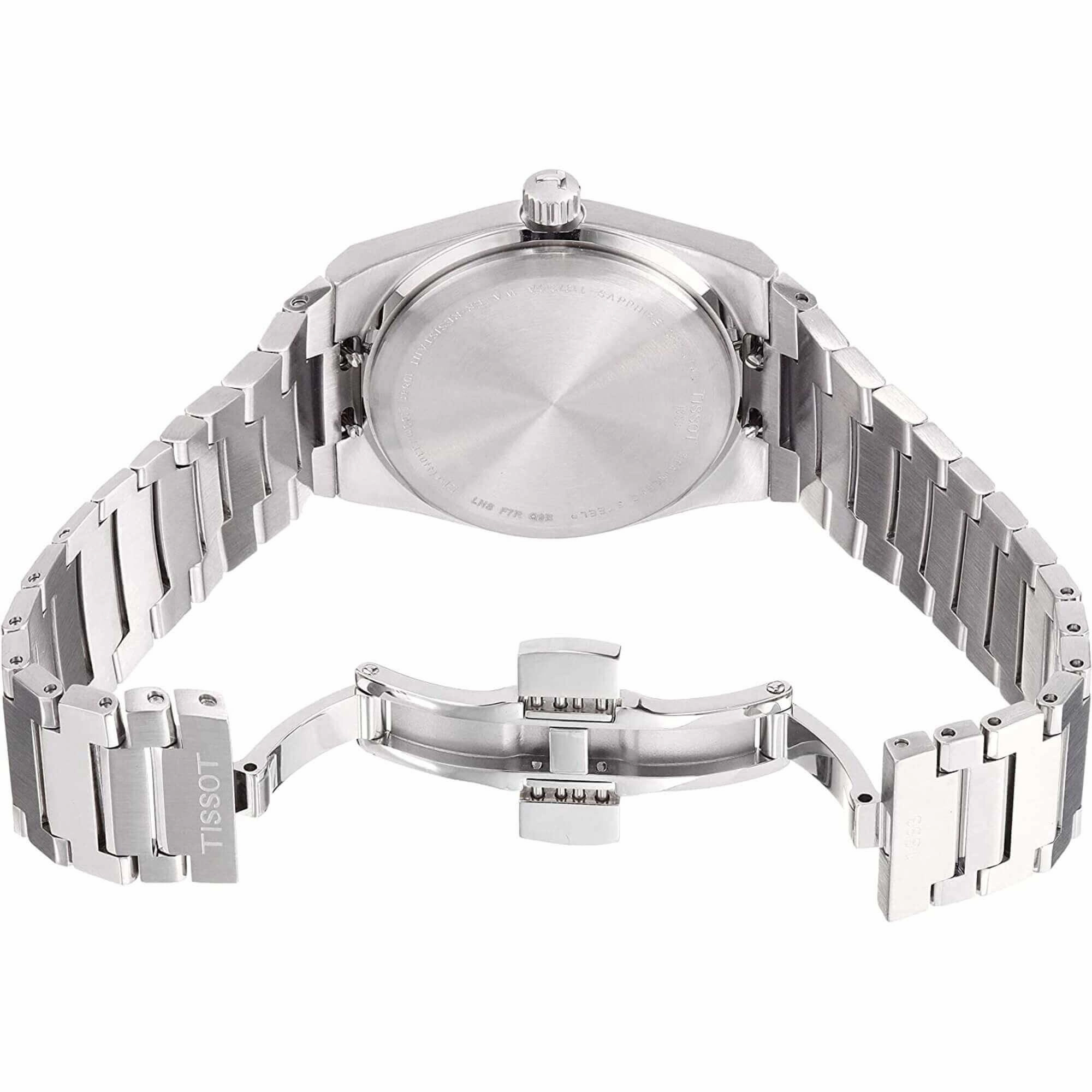 Tissot Men's Watch - PRX Quartz Sky Blue Dial Silver Bracelet | T1372101135100