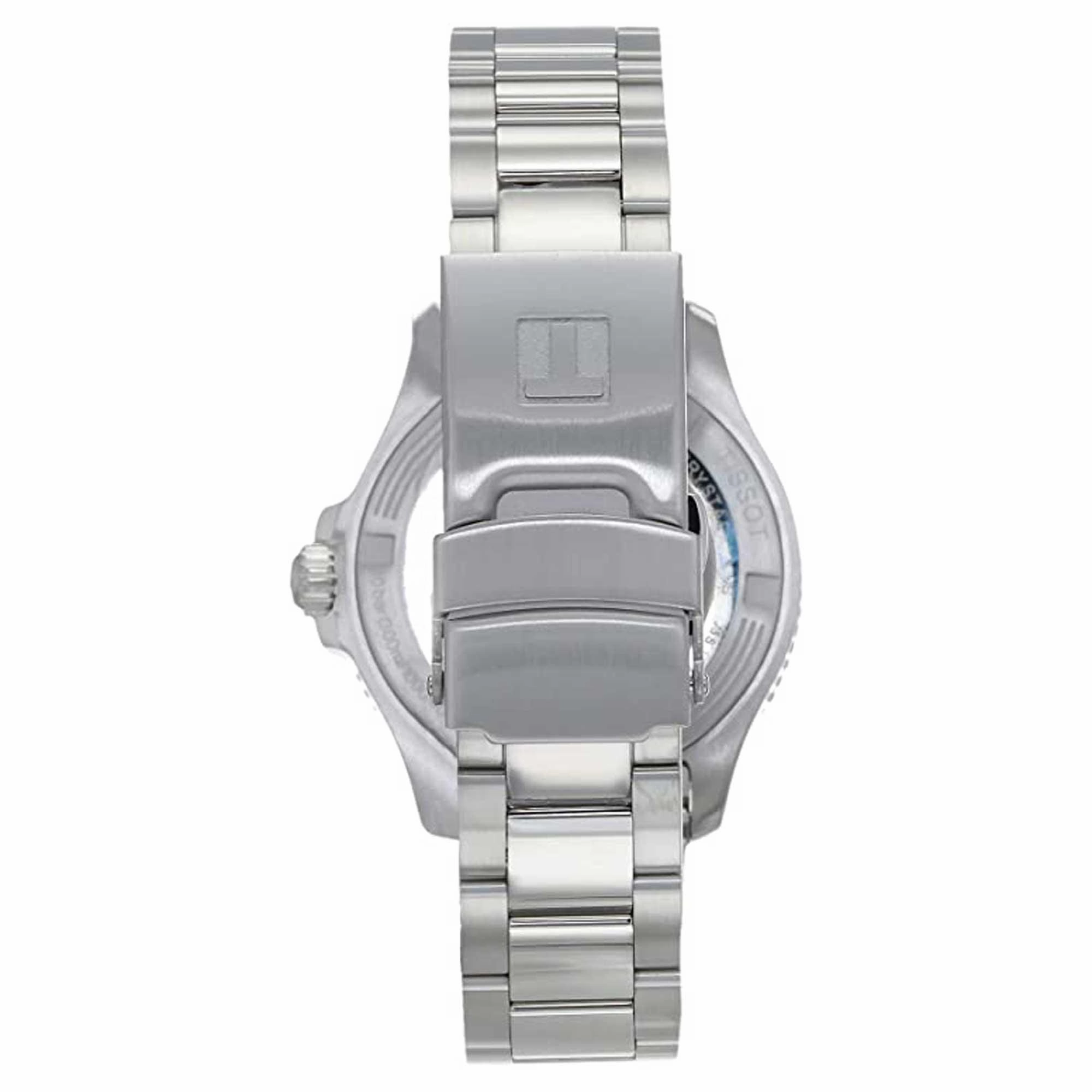 Tissot Unisex Watch - Seastar 1000 Quartz Blue Dial Grey Bracelet | T1202101104100