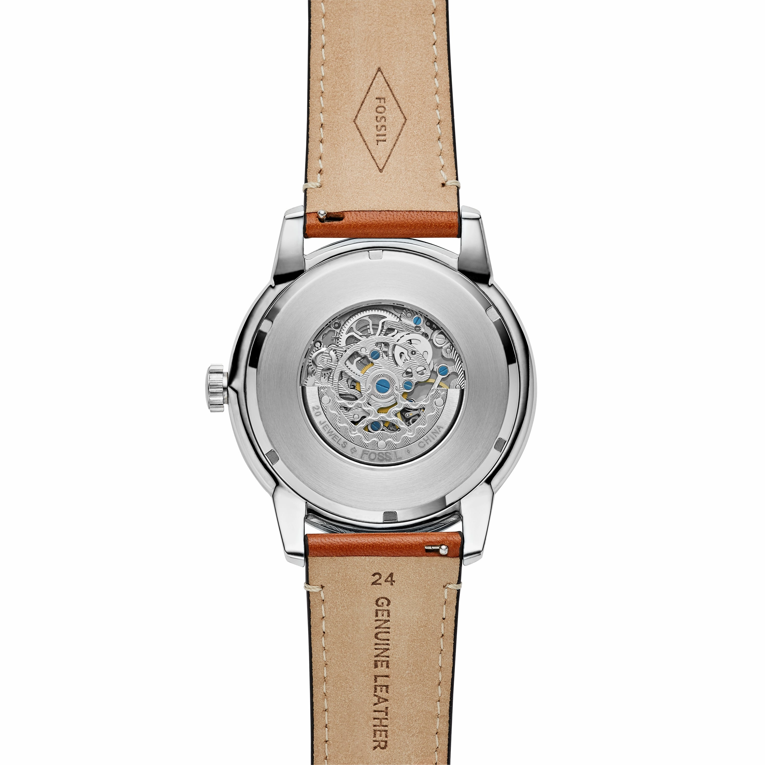 Townsman 48mm Automatic Light Brown Leather Watch