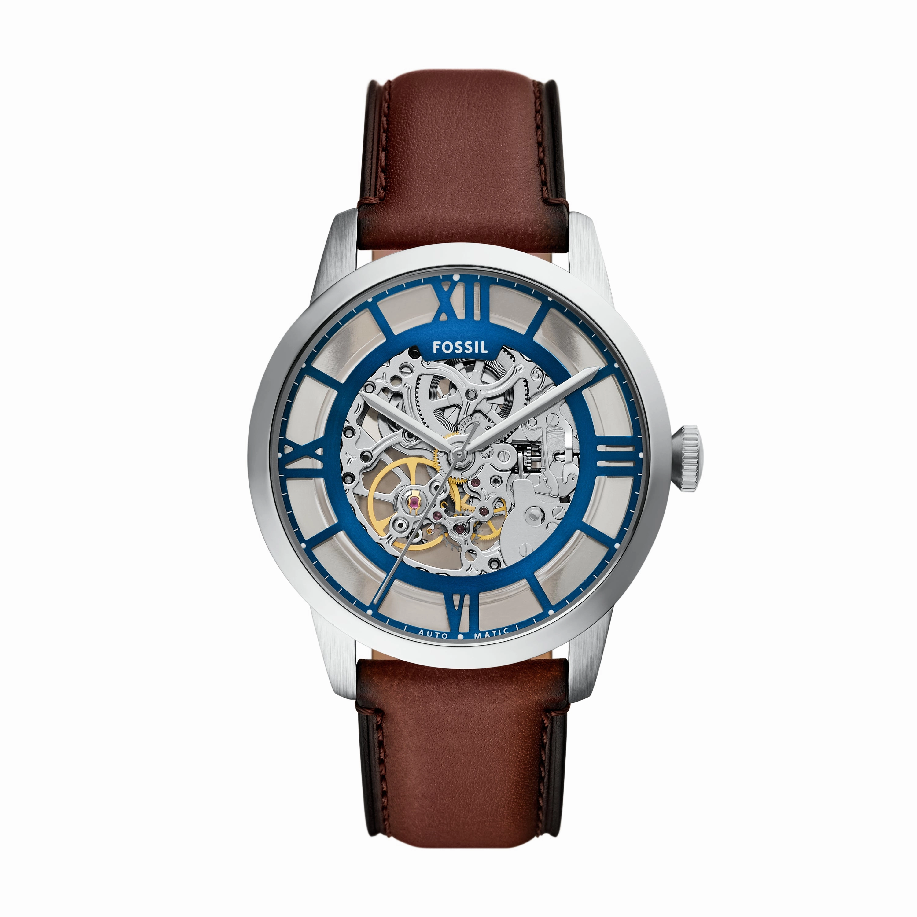 Townsman Automatic Brown Leather Watch